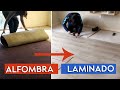 Instalación de PISO LAMINADO - Cambia de Alfombra a Laminado