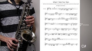 when i was your man - tutorial