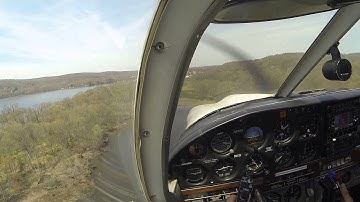 HD GoPro Piper Arrow Short Field Landing (42B)