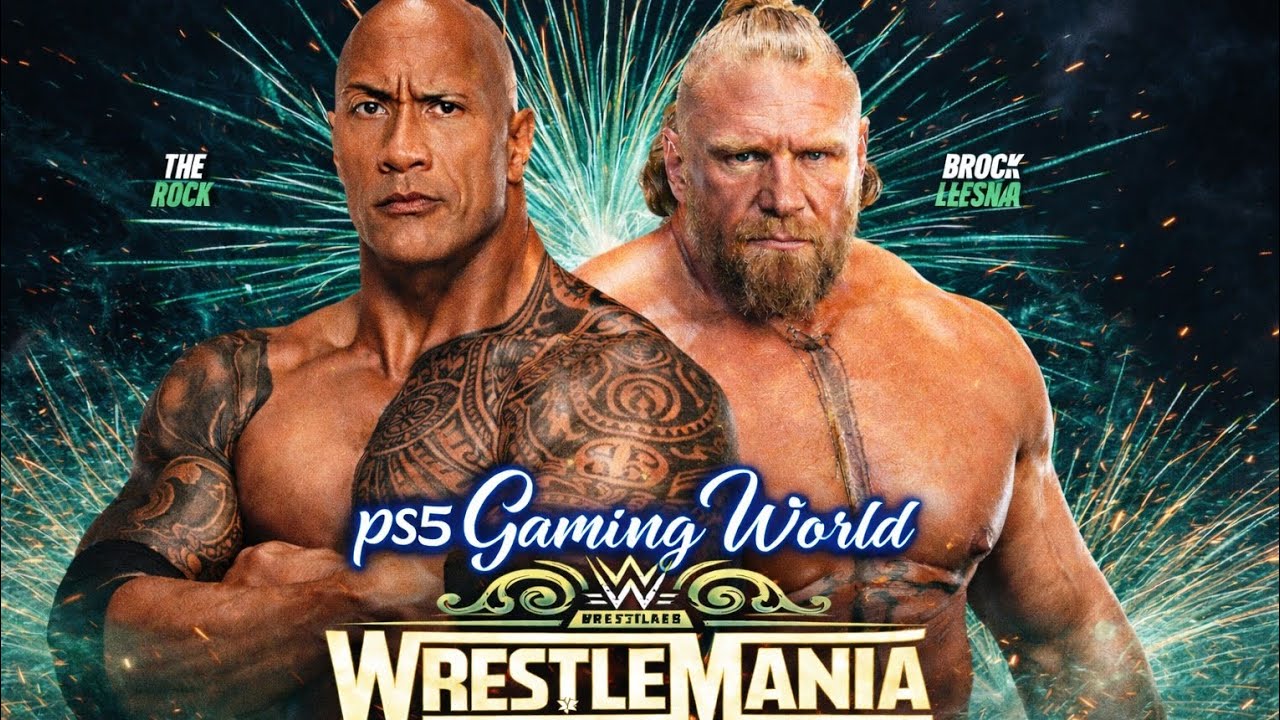 The Rock RETURNS to Face Brock Lesnar at WrestleMania! Dream Match Explodes 🔥#wwe #viral #ps5gaming🔔