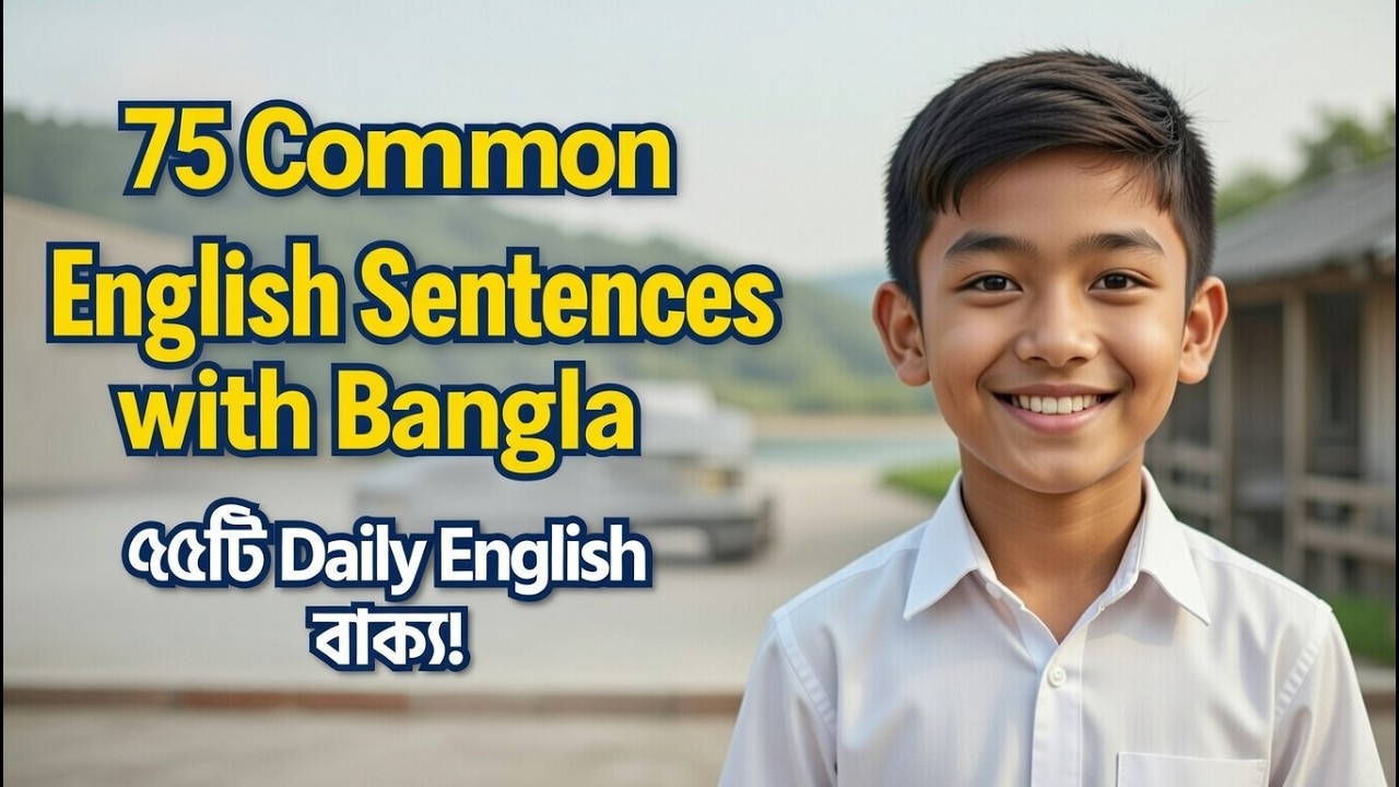 ৭৫টি Daily English বাক্য | Daily Spoken English Practice with Bangla
