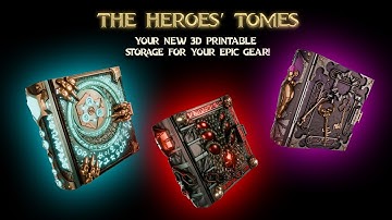 ⭐ The Heroes’ Tomes Are Here! 🔥 3D-Printable DnD Storage Tomes 📚✨