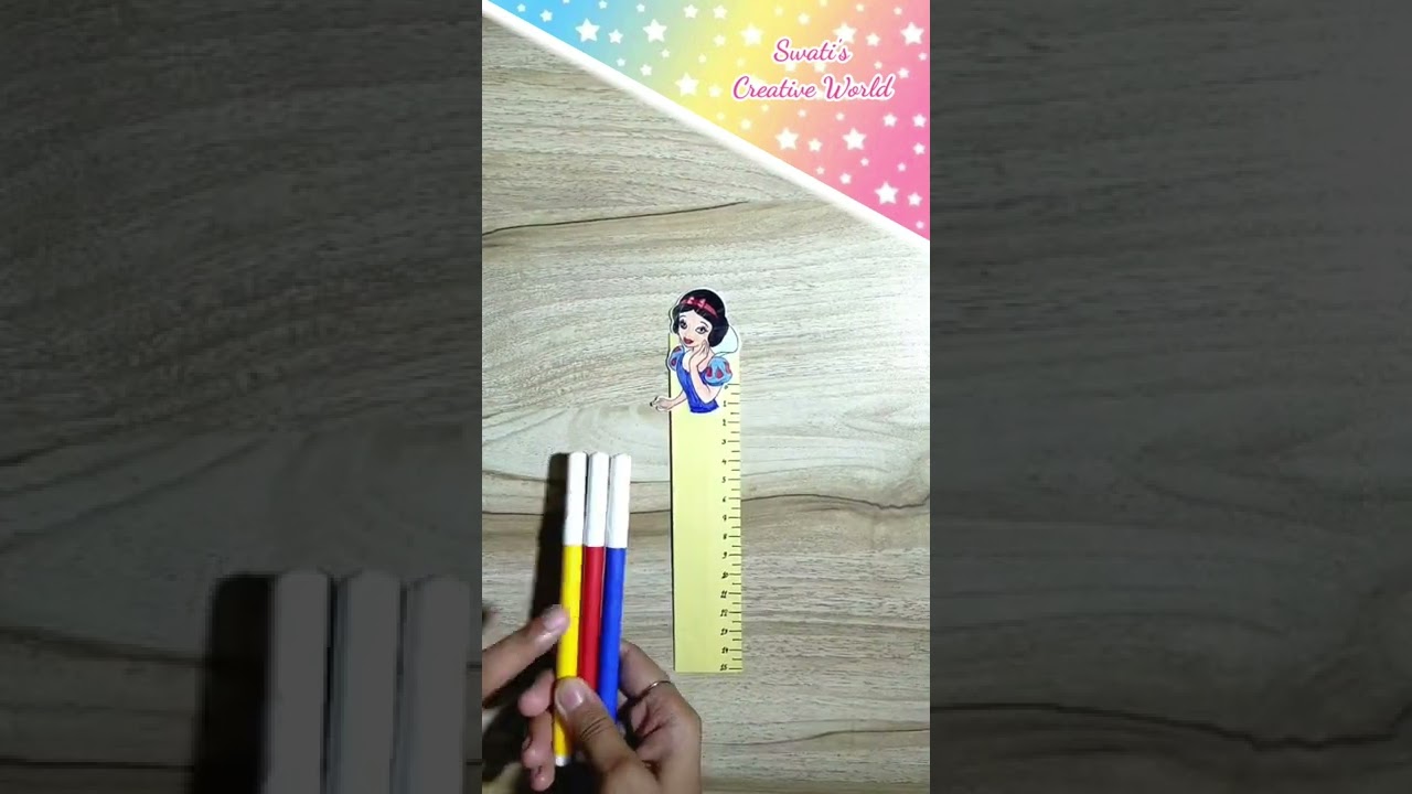 Diy school supplies/diy ruler/diy scale 