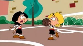 Zip and Zap play football