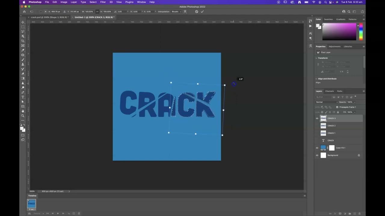 How to create an animated GIF in 90 seconds in Photoshop Very easy! 