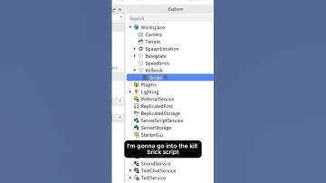 How to make a Killbrick and Speedbrick in Roblox Studio!  #roblox #scripting #tutorial