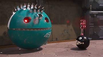 Pacman, Chain Chomp, and Spider Blade Robot: The Ultimate Escape from a Dangerous Maze