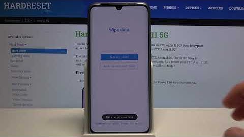 Hard Reset ZTE Axon 11 - Bypass Pattern Lock / Factory Reset by Recovery Mode