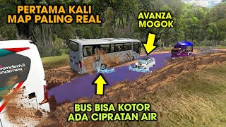 Ada Becek Dan Banjirnya !! Mod Map Paling Real BUSSID Bisa Bikin Bus Kotor