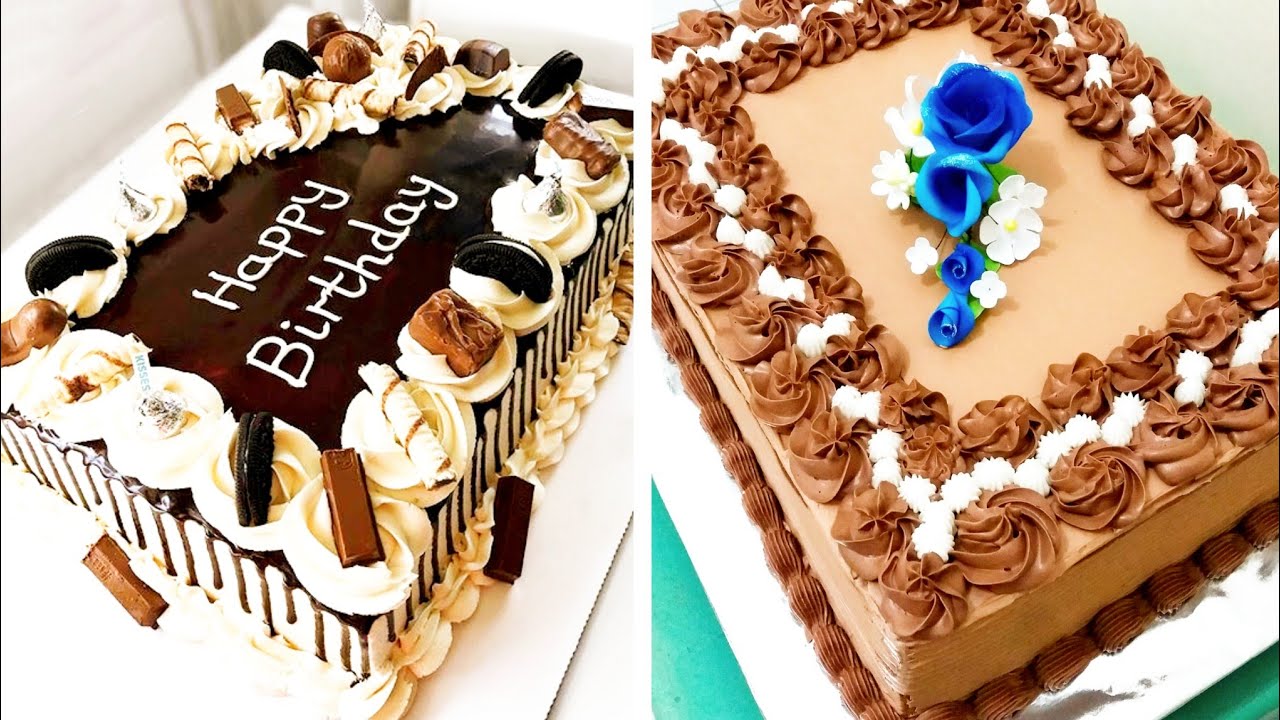Rectangle Cake Decoration Ideas For Birthday/Rectangle Cake Ideas ...