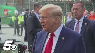 Trump greets supporters before returning to hush money trial