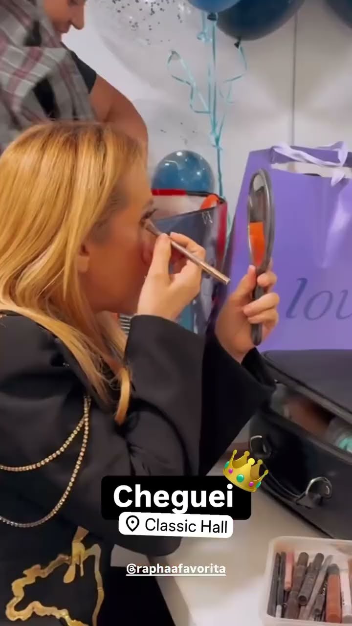 Joelma chegando na gravação do DVD de Raphaela Santos