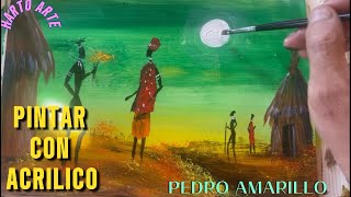 PINTAR CUADRO AFRICANO CON ACRILICO HARTO ARTE PEDRO AMARILLO by Pedro Amarillo 28 views 2 months ago 7 minutes, 30 seconds