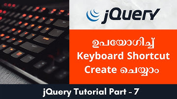 Keyboard Shortcut creation using jQuery #jquerymalayalam
