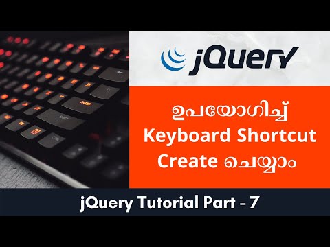 Keyboard Shortcut creation using jQuery #jquerymalayalam