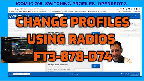 How to use radio to select Profiles on Openspot 3 - DMR -Dstar - Fusion