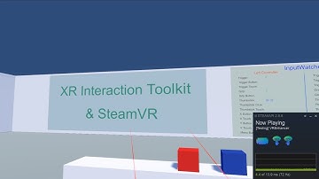XR Interaction Toolkit supports SteamVR
