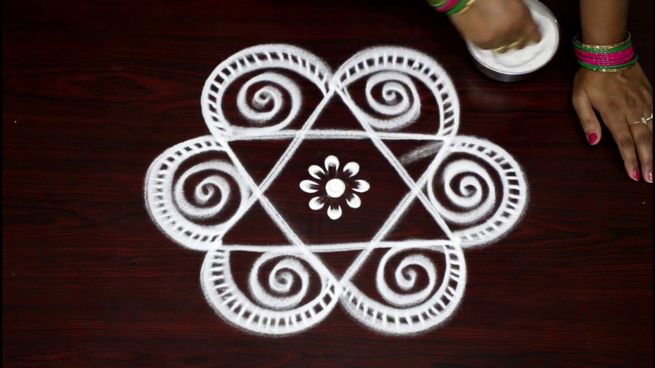 3 dots Small Beginners rangoli kolam designs by easy rangoli ...