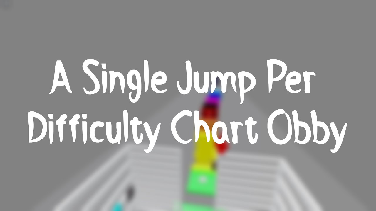 A Single Jump Per Difficulty Chart Obby | Stage 1-15