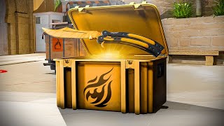 (CS2) I WON BUTTERFLY KNIFE LORE IN THE CASES! - HELLCASE PROMO CODE 2024