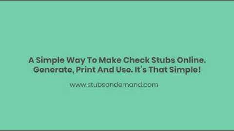 Online Pay Stub Generator - Cheap Pay Stub Maker | Stubs on Demand | PayStubs Generator