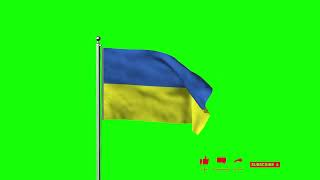 blue yellow  flag green screen flag animation screenshot 2