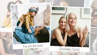 Mother's Day Photo Slideshow Canva Template for Photos and Videos, Video slideshow with Music