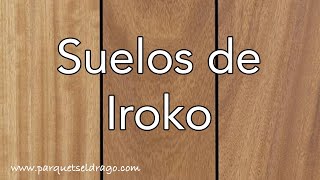 🪵 Suelos en pavimento de madera de IROKO | Parquets El Drago