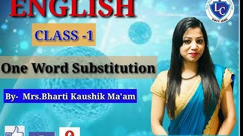 one word substitutions with tricks by Mrs.BHARTI KAUSHIK Ma