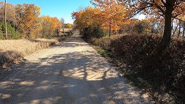 Big Trophy Buck hops out into the road in front of Amputee Cyclist Aaron Smith in Callisburg, TX.