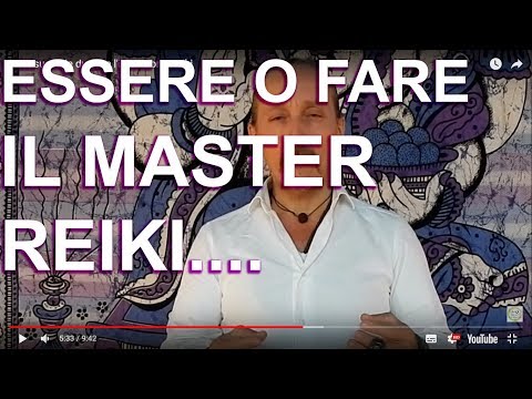 Essere o fare il master Reiki...