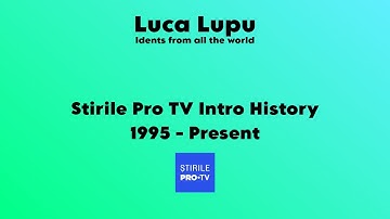 Stirile Pro Tv Intro History 1995 - Present