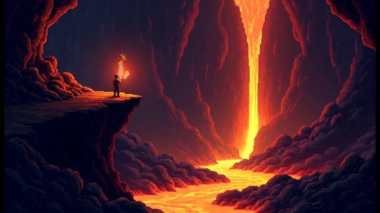 Lost in the Depths - Dark Ambient Pixel Art Journey