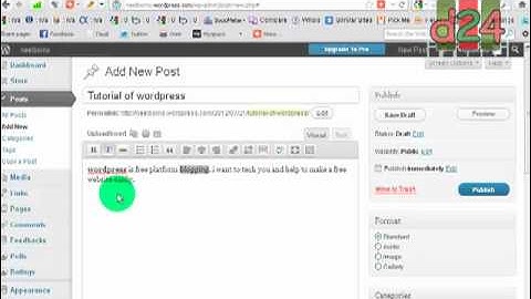 wordpress tutorial part-4( how to create post,add link or image )