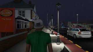 3D Night Walkthrough Animation