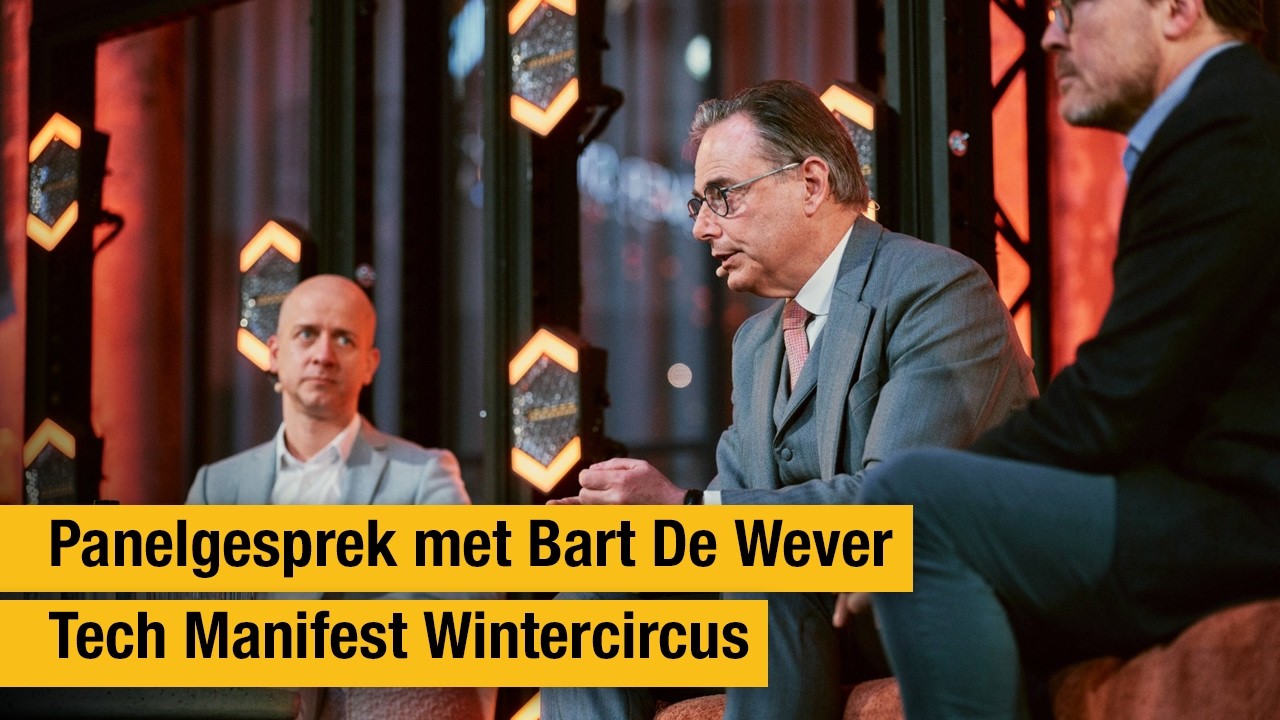 Panelgesprek met Bart De Wever op 'Tech Manifest' in Wintercircus