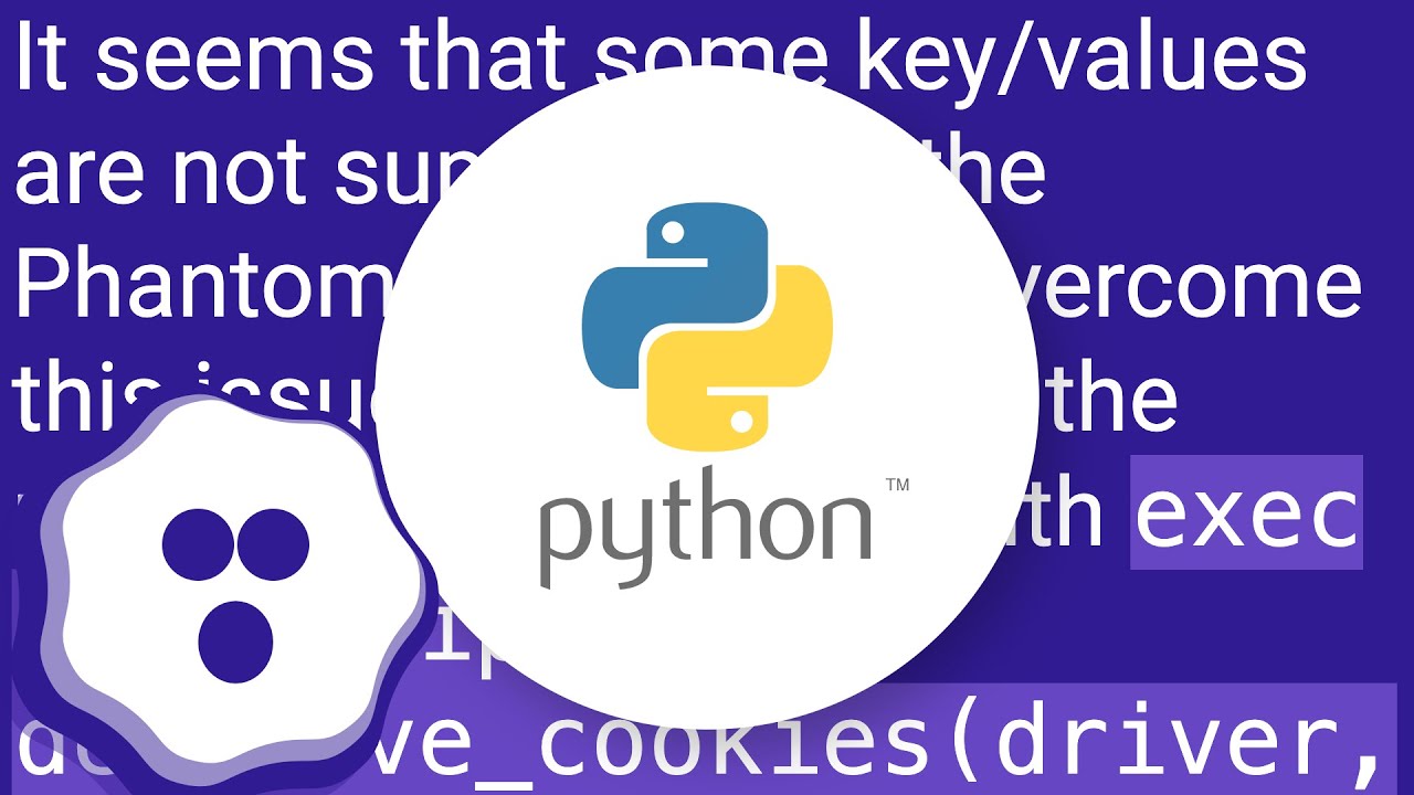 Adding Cookies working with Firefox webdriver but not in PhantomJS
