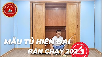 Mẫu tủ Quần Áo Cánh Lùa Hiện Đại