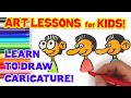 Comment dessiner une caricature cours dart pour les enfants