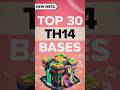 TOP 30 TH14 BASE Layouts 😍 NEW META (War/Trophy/Farming/Hybrid) Base Designs | Clash of Clans