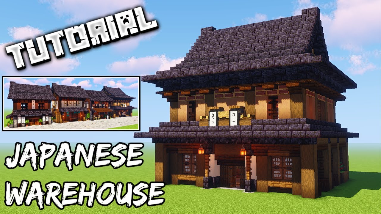 How To Build A Japanese Warehouse | Minecraft Tutorial - YouTube
