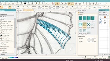 Digitizing the Seahorse - Part 2 - Digitizing the Fin using Hatch Embroidery