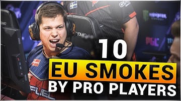 TOP 10 EU SMOKES by PRO CS:GO PLAYERS #2