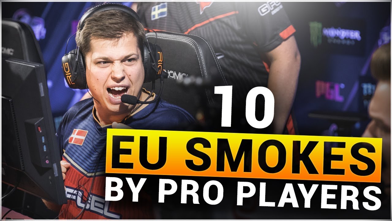 TOP 10 EU SMOKES by PRO CS:GO PLAYERS #2 - YouTube