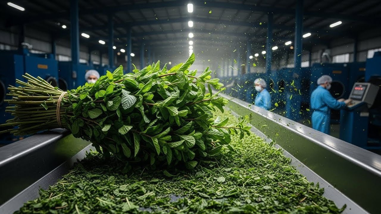 From Mint Plants to Dried Mint Leaves: The Complete Life-Cycle and Processing Journey