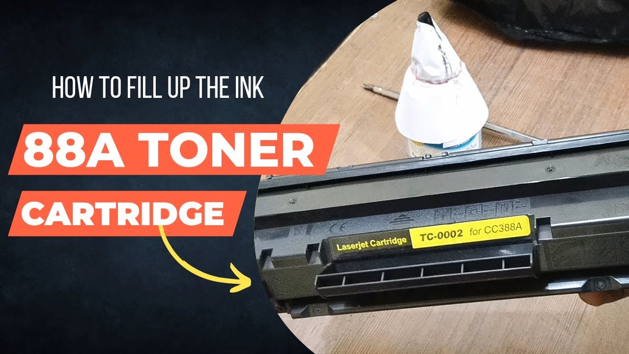 How to refill 88A toner cartridge [88A toner cartridge refilling] YouTube