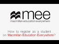 How to register as a student on macmillan education everywhere