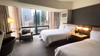 The @MarriottBonvoy Westin Bonaventure Hotel & Suites in Downtown LA Los Angeles Room Tour Best View