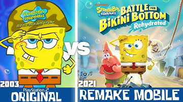 SpongeBob SquarePants: Battle for Bikini Bottom - Original VS Mobile Remake | Game 2003 vs Game 2021