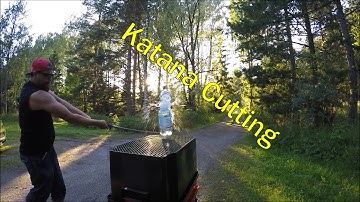 Katana Cutting in Slow Motion